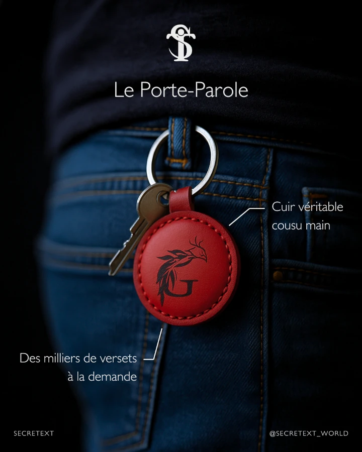 Porte Parole - Porte-clefs en cuir