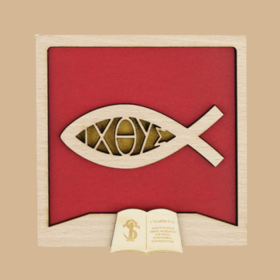 Cadre chrétien Ichthus pour ados SecreText